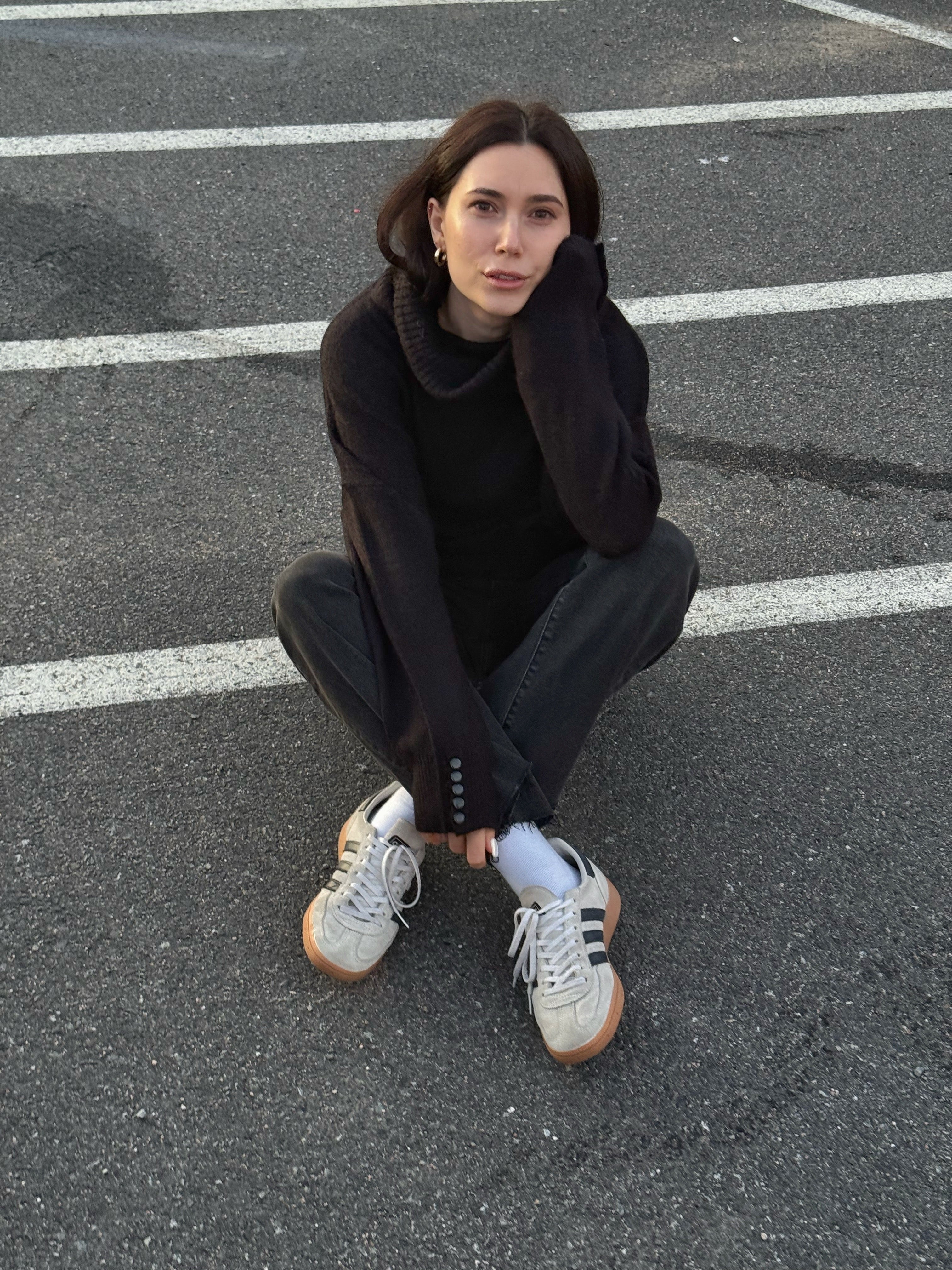 Sutton Cowl Neck Sweater- Black