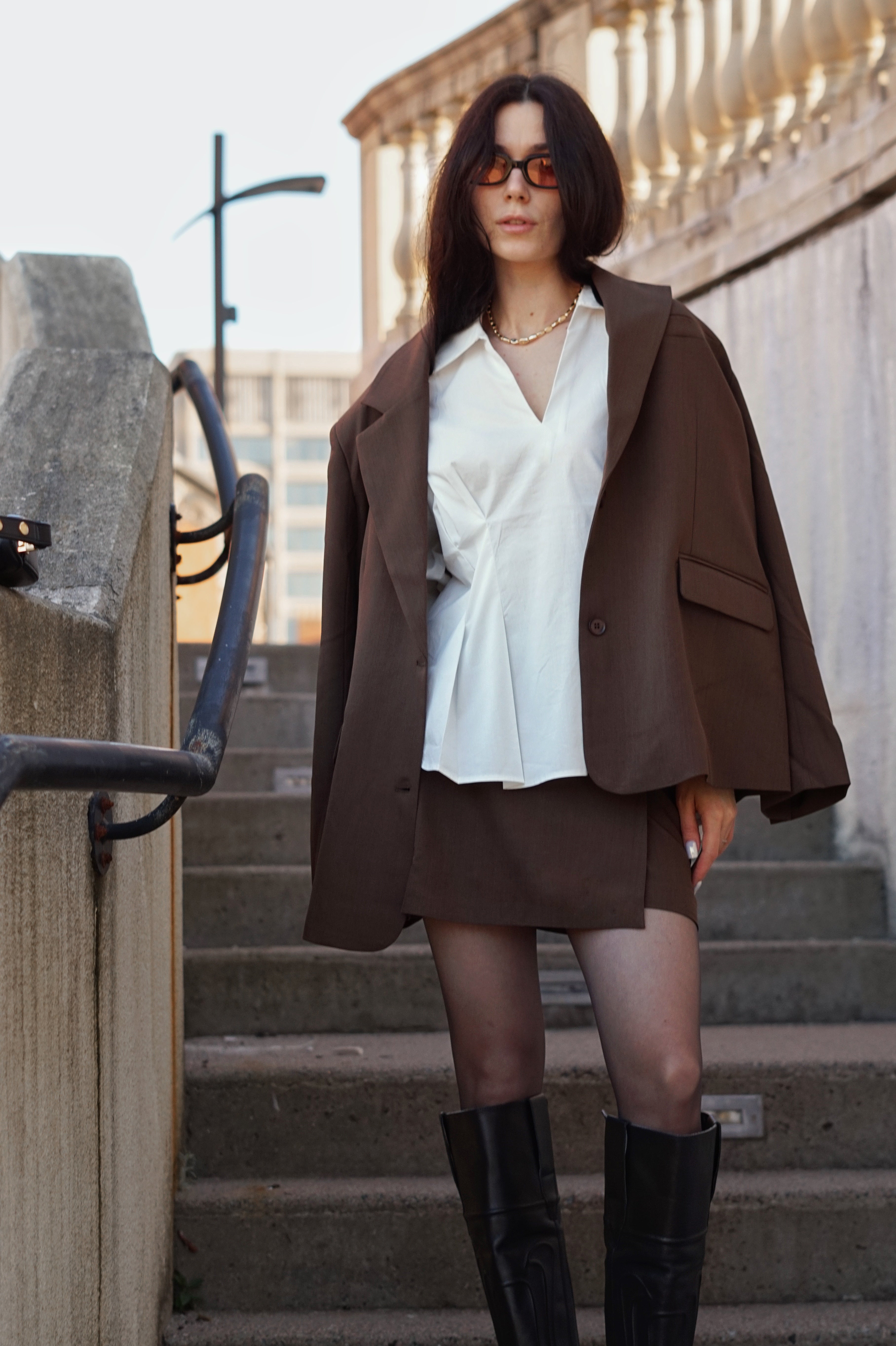 Harper Side Button Skirt
