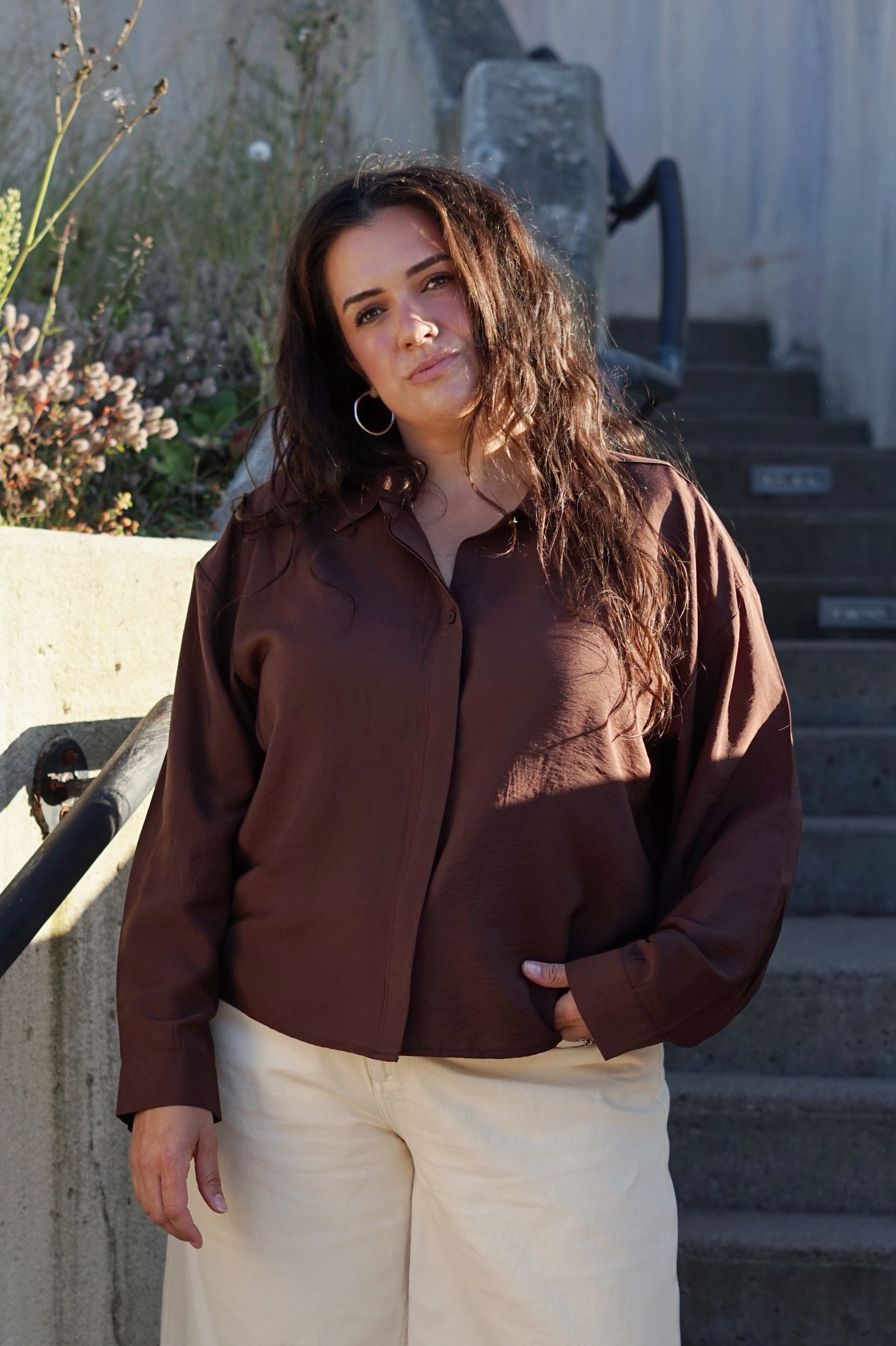 Celeste Brown Blouse