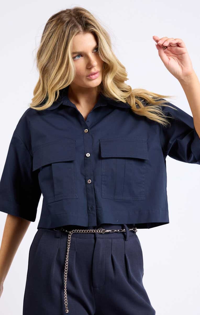 navy cargo shirt