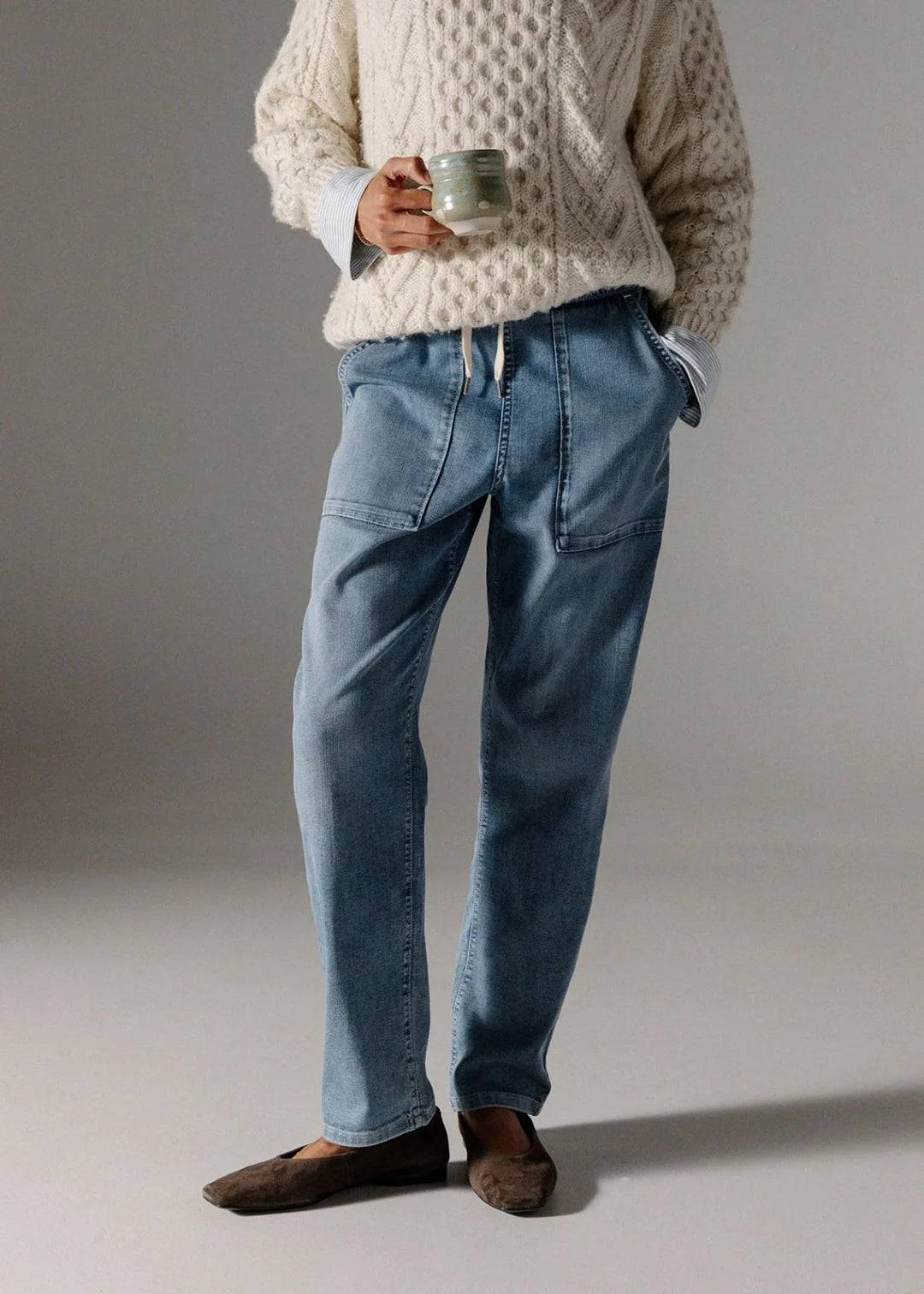 EASY PULL ON DENIM PANT
