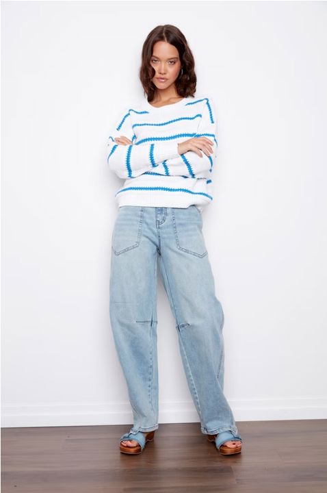 RIPPLE STRIPE KNIT