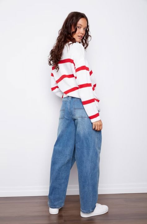 RED STRIPE KNIT