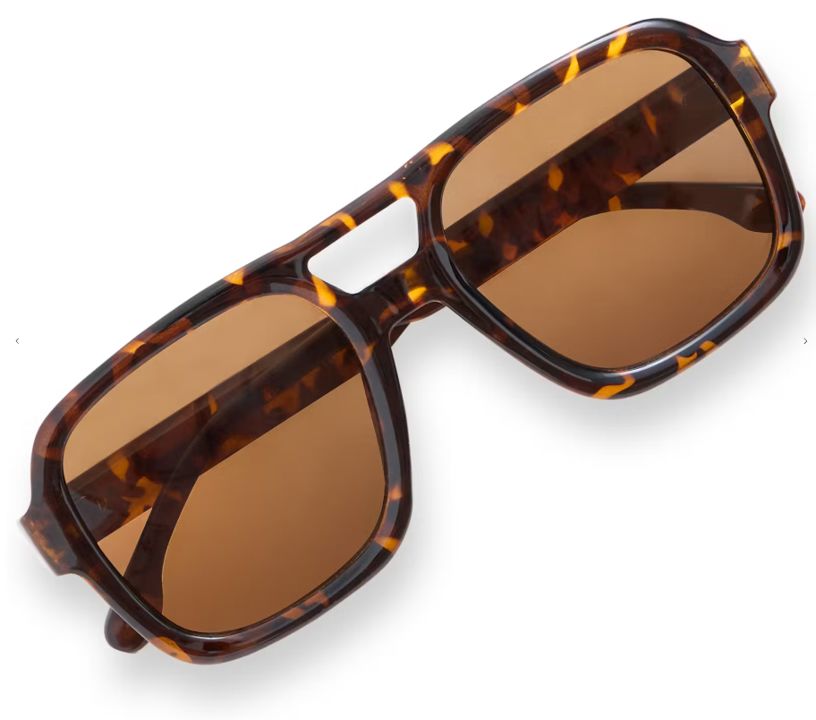 OVERSIZED SQUARE AVIATOR SUNGLASSES