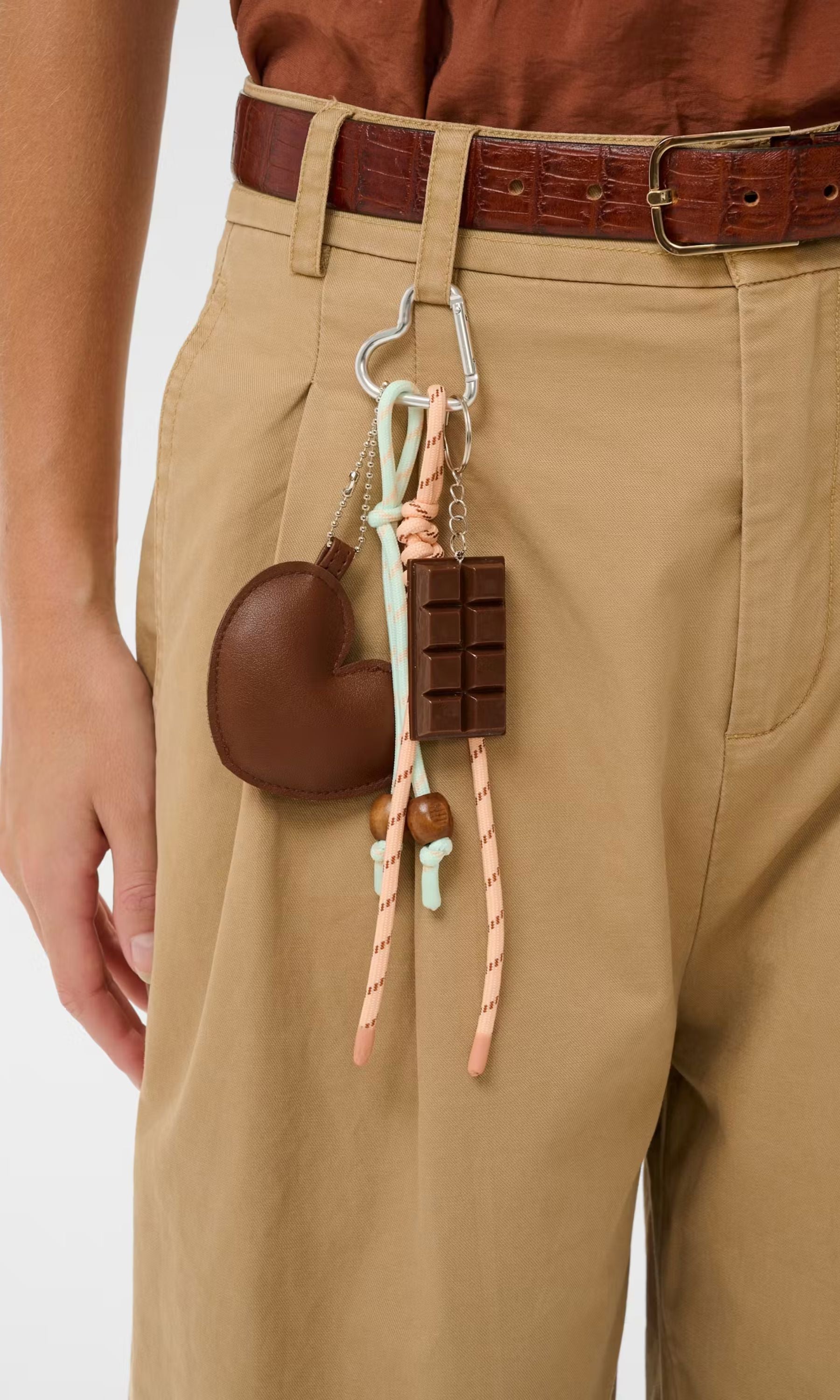 LOVE CLUB CHARM KEYCHAIN, saint tropez, heart charm keychain, cute bag charm for women, aesthetic keychain accessory