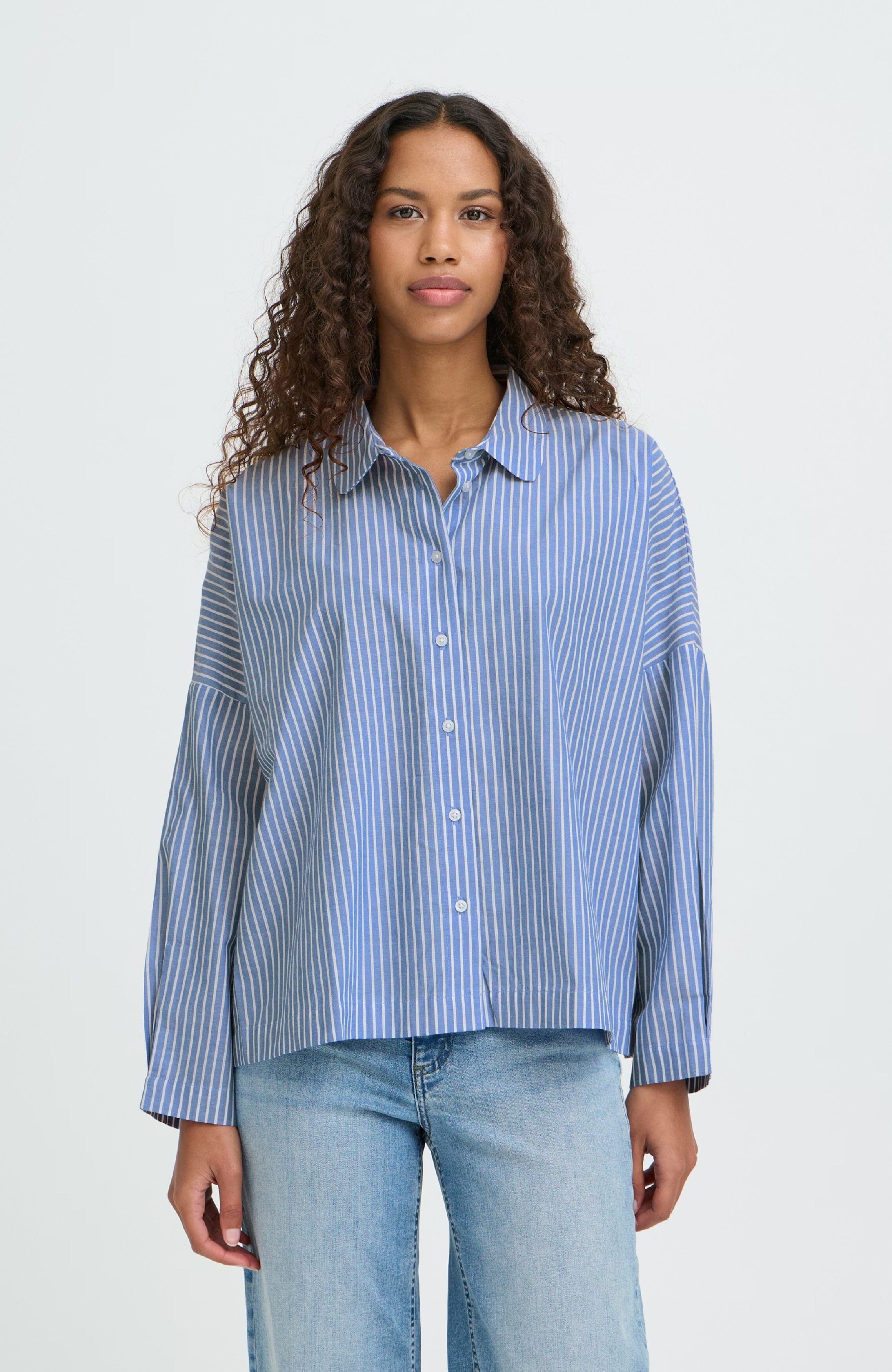 ROUNDED COLLAR BUTTONDOWN, ICHI