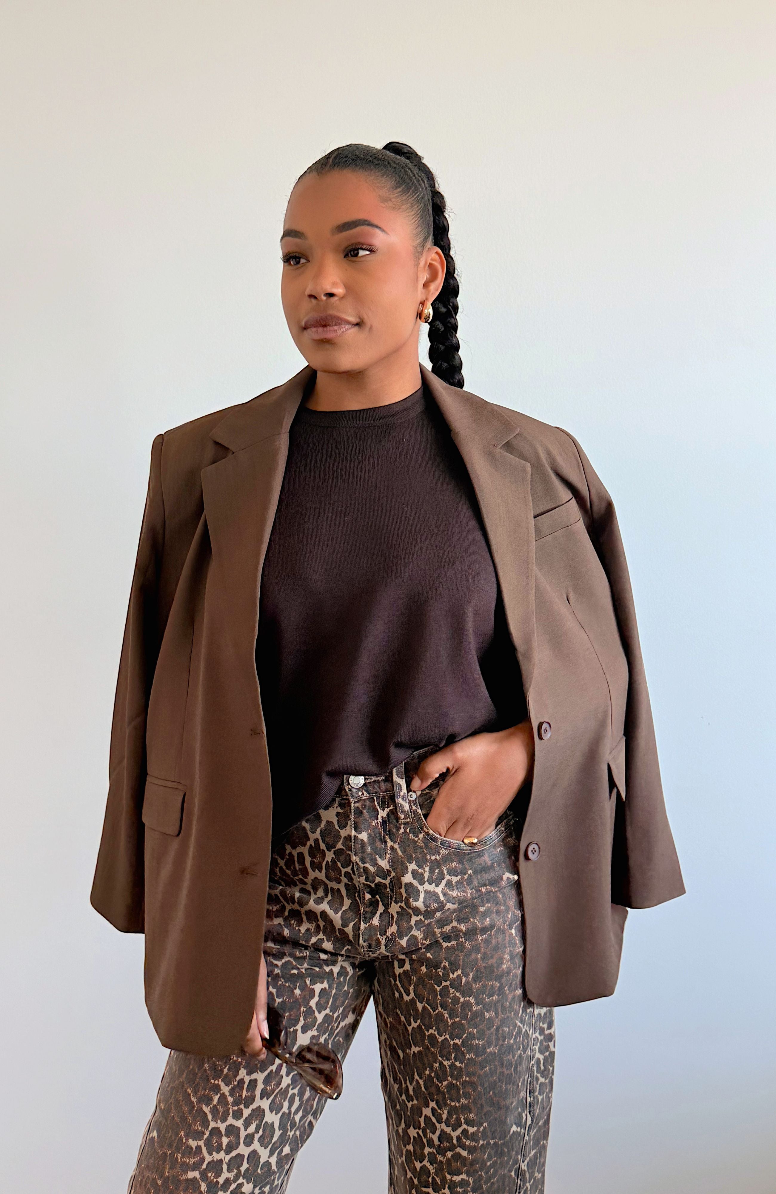 BROWN EVERYDAY SUITING BLAZER