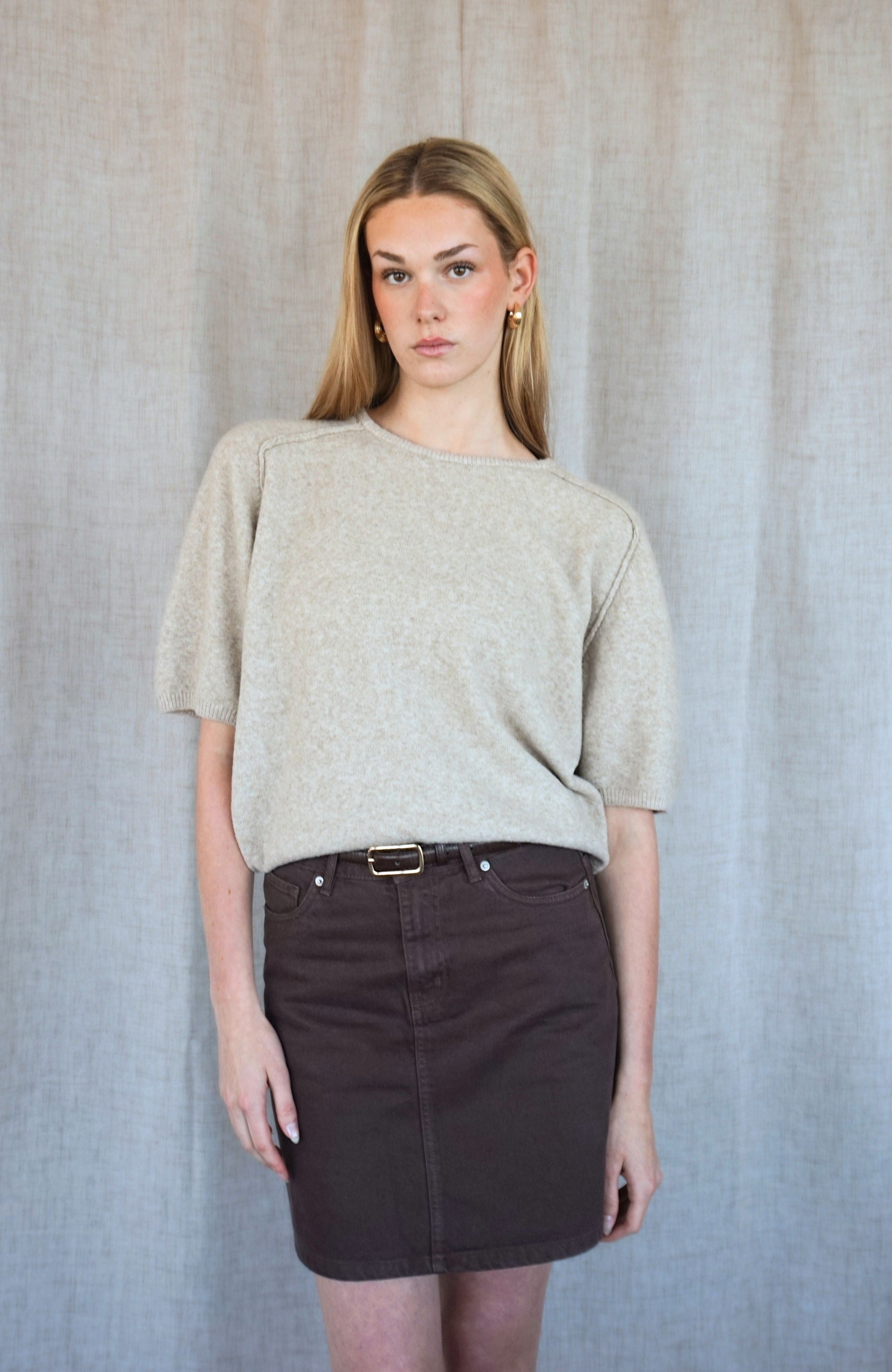 OATMEAL SWEATER TEE
