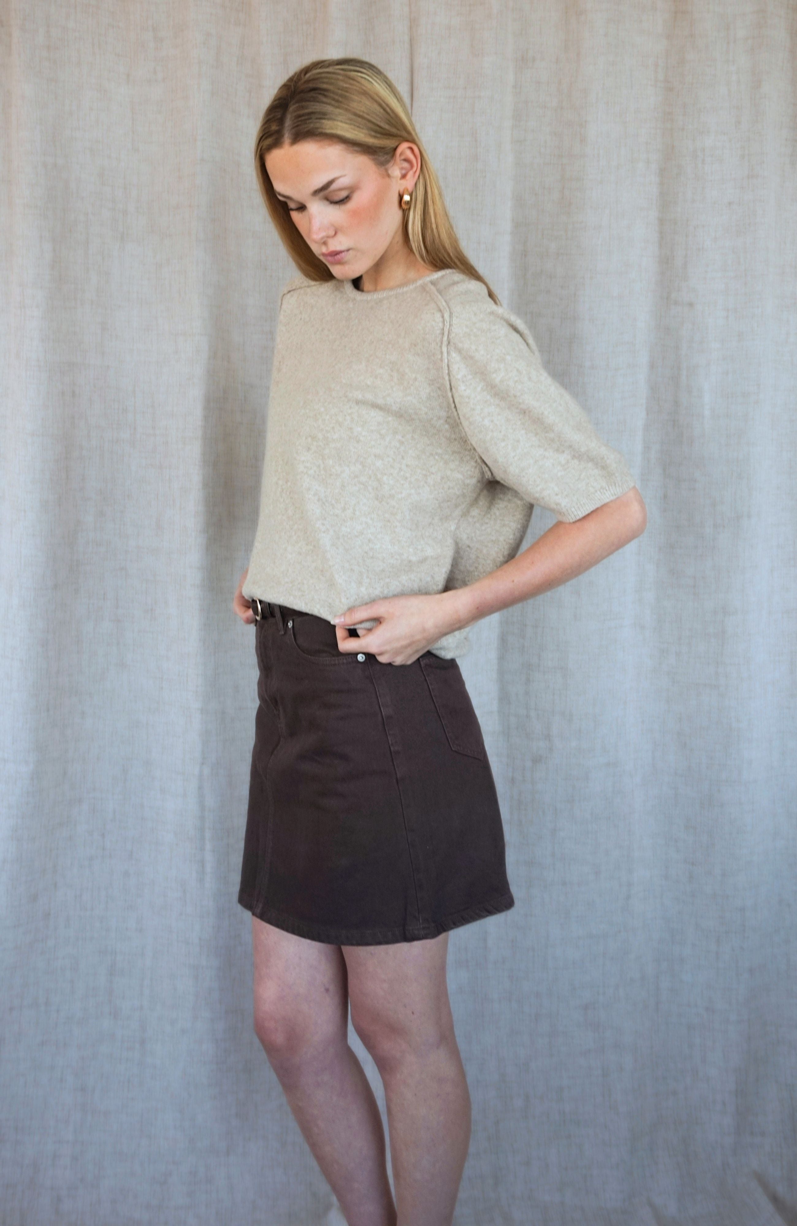 OATMEAL SWEATER TEE