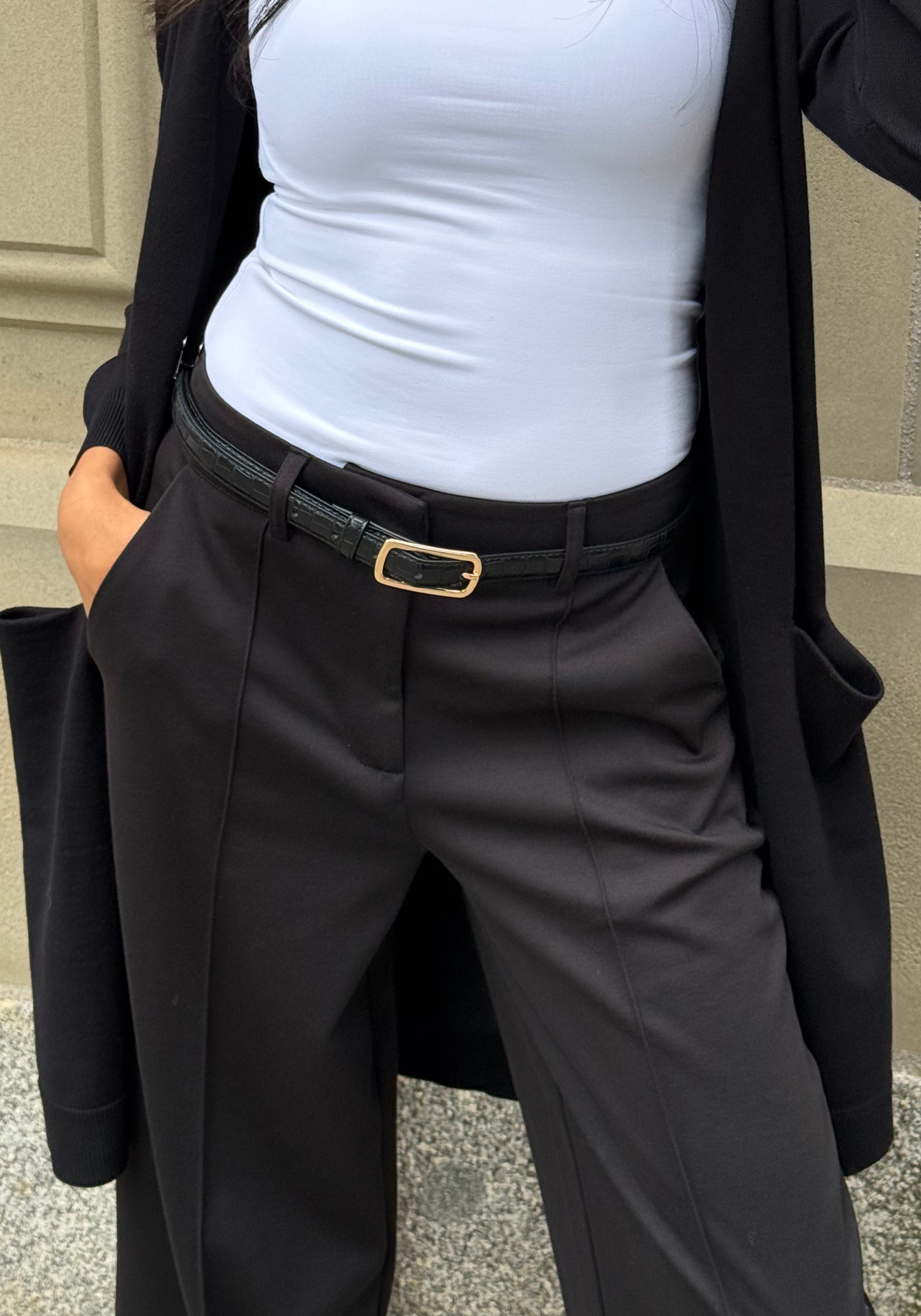 KATE OFFICE WIDE LEG TROUSER (BLK)