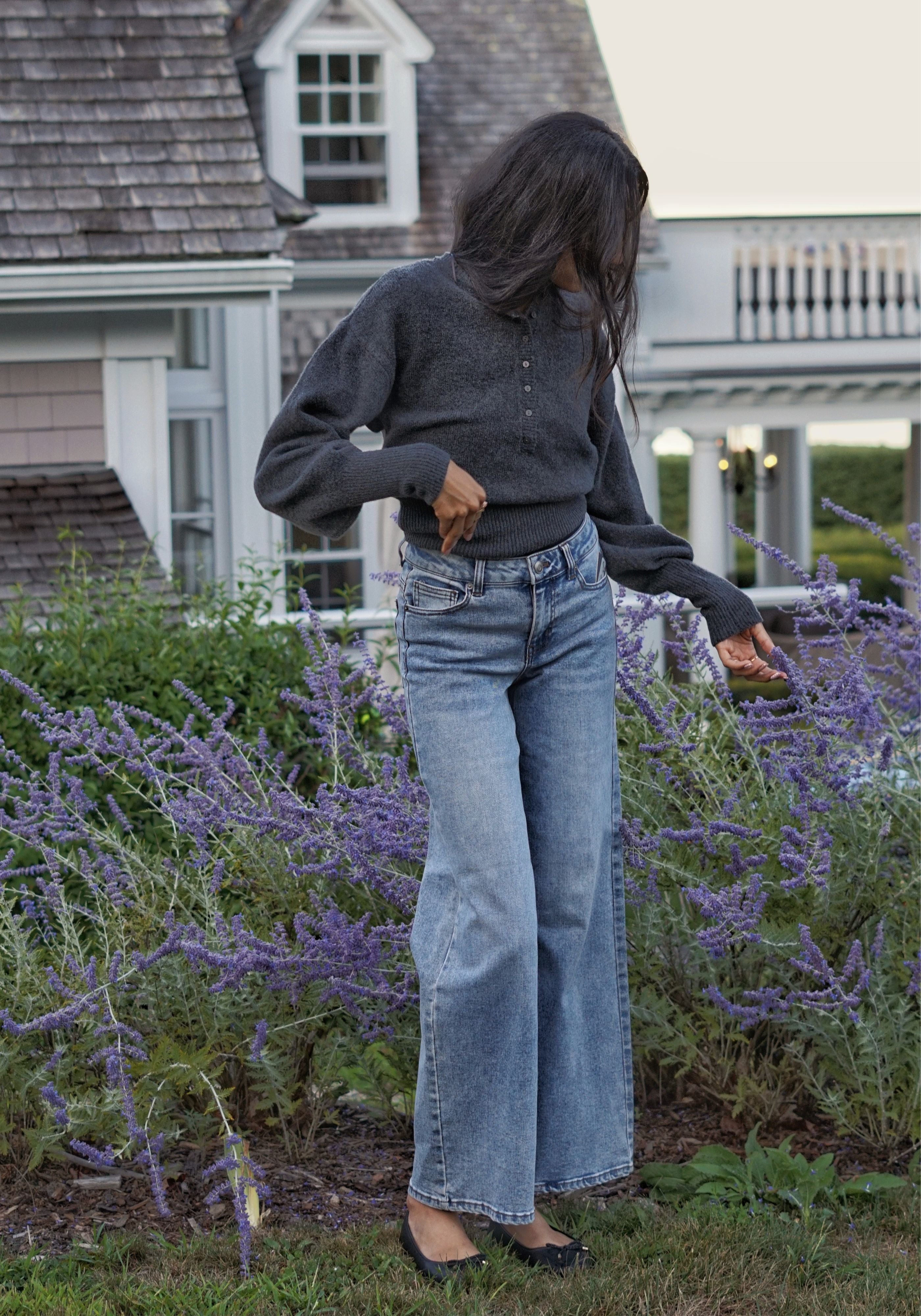LOWLINE STRETCH JEANS- MID WASH