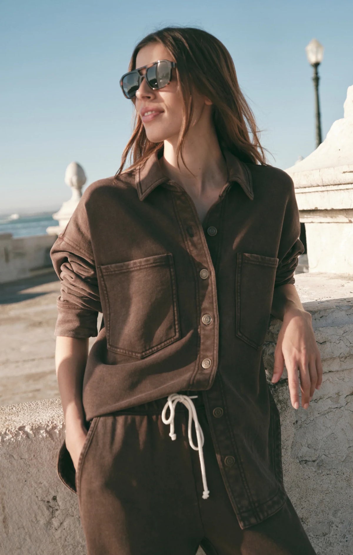 ALL DAY KNIT JACKET (CHOCOLATE)