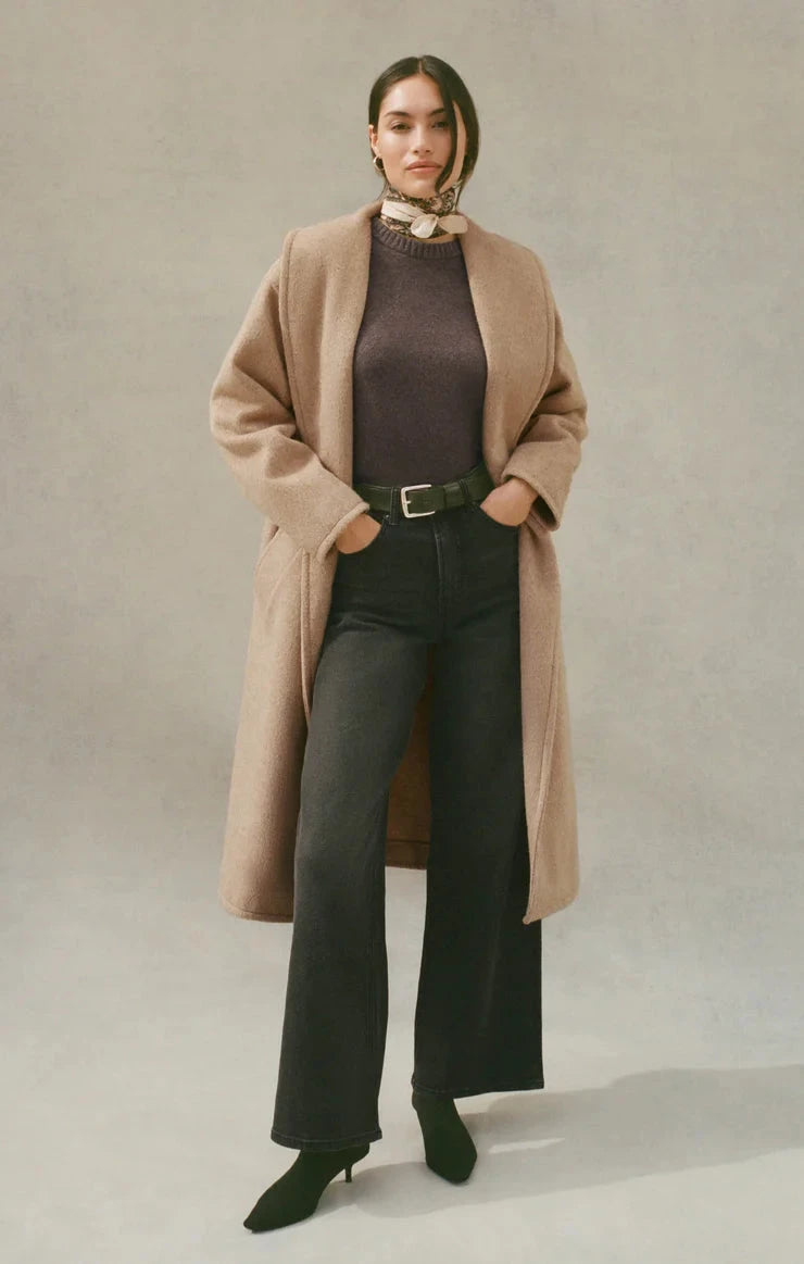 elegant camel jacket, long camel outerwear
