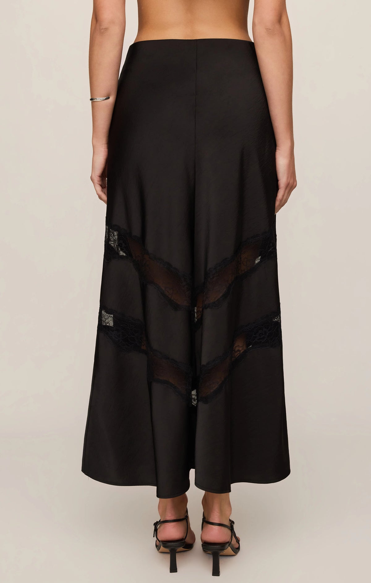 ESME LACE PANEL MAXI SKIRT