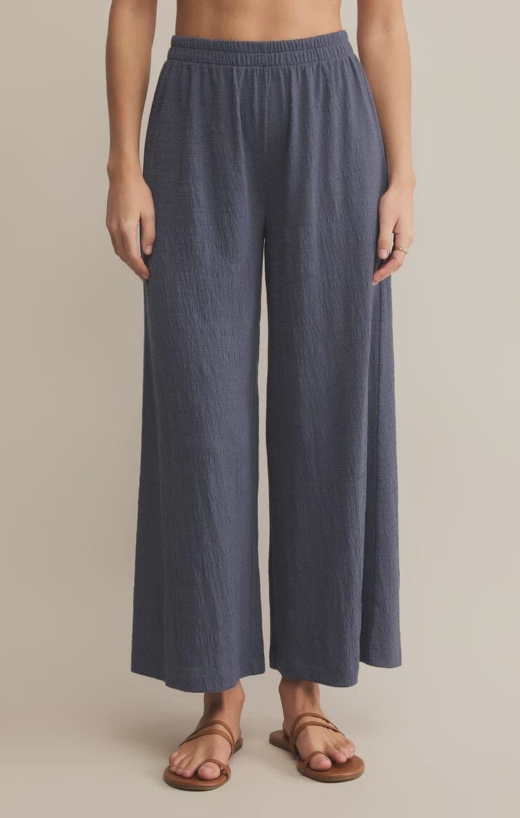 SCOUT TEXTURED BLUE SLUB PANT PANT z supply