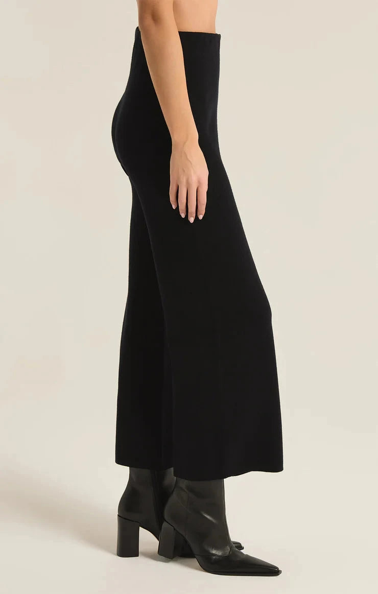 BLACK SWEATER KNIT PANT PANT z supply