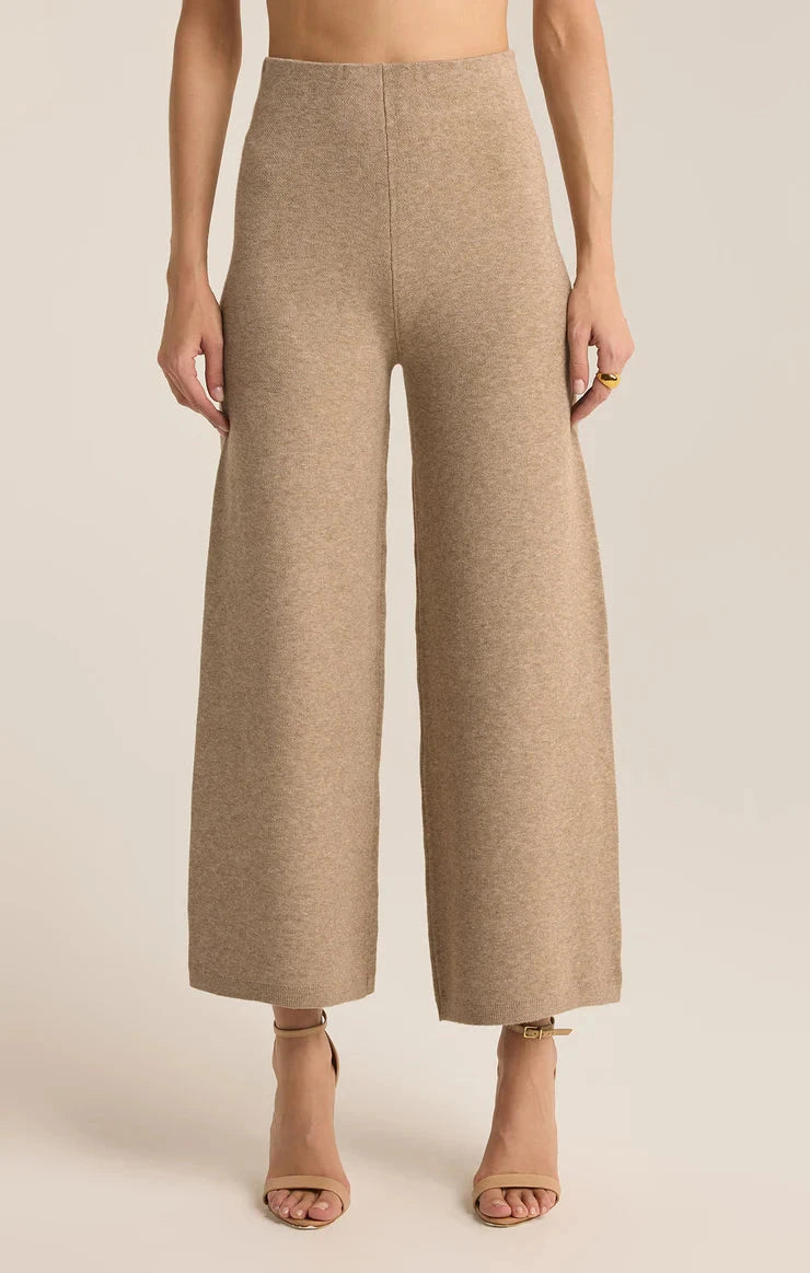 OATMEAL HEATHER SWEATER KNIT PANT PANT z supply