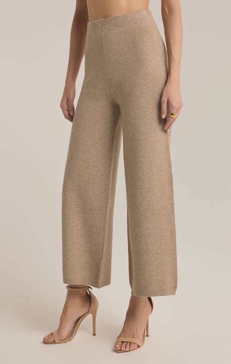 OATMEAL HEATHER SWEATER KNIT PANT PANT z supply