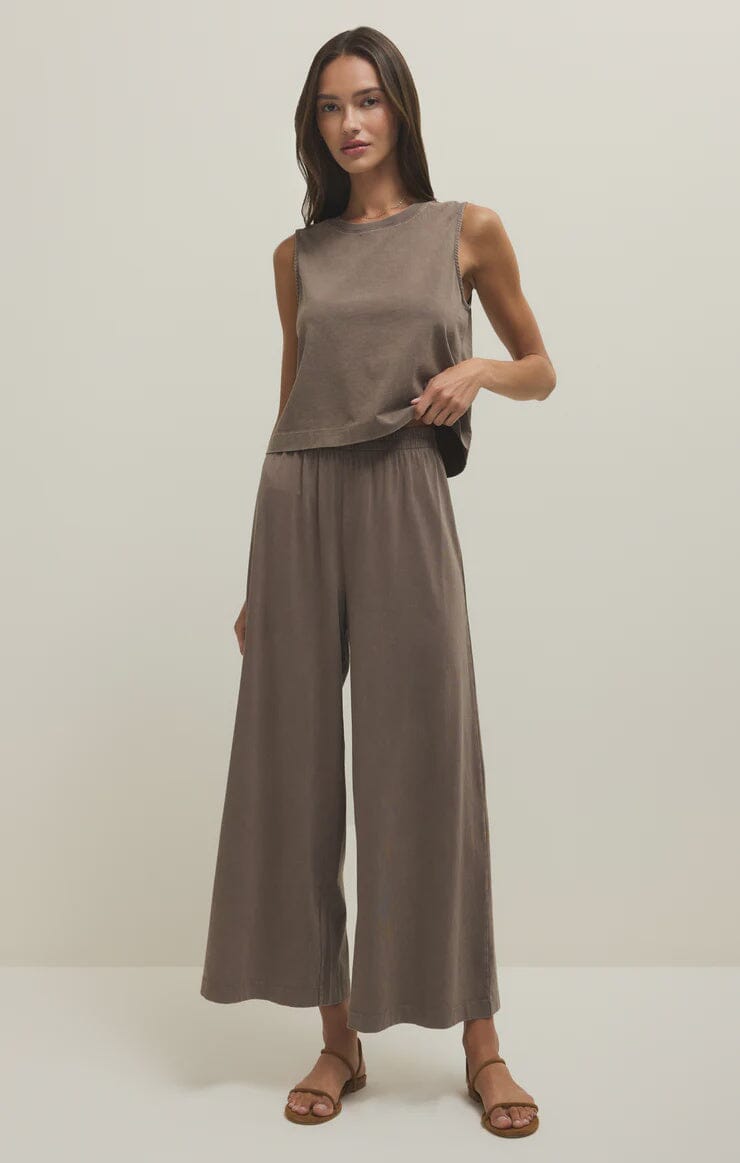 SCOUT JERSEY PANT, z supply, modern neutral lounge pants, lightweight wide leg trousers