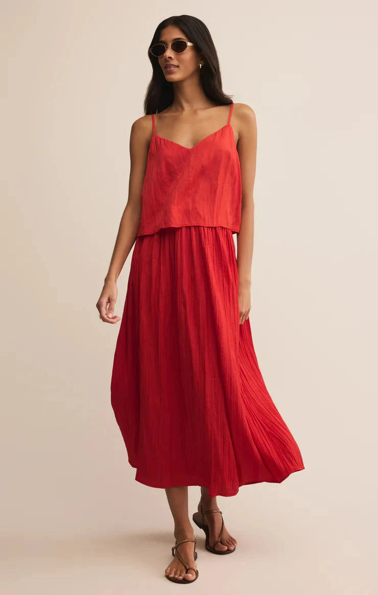 elegant red blouse