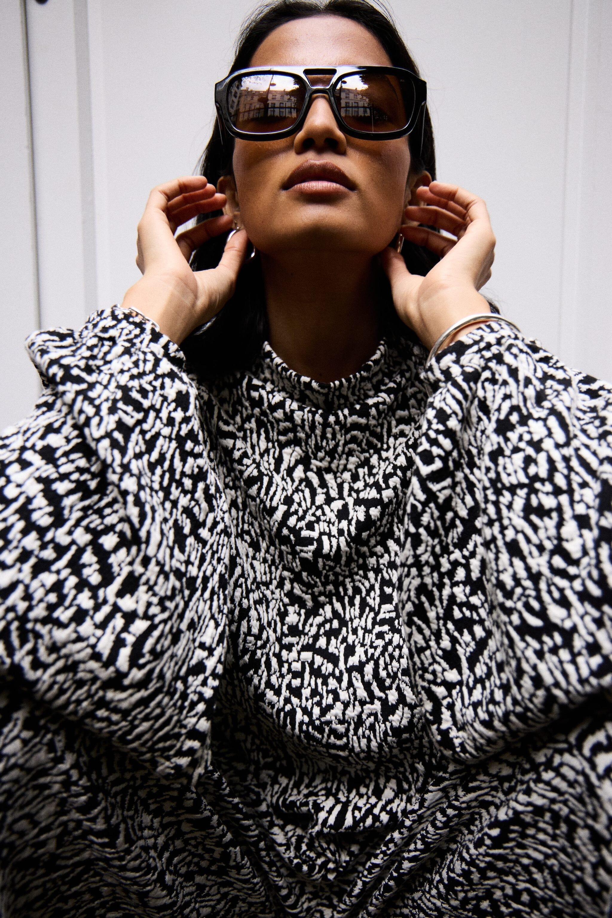 ELEVATED ABSTRACT PRINT TOP Top ICHI