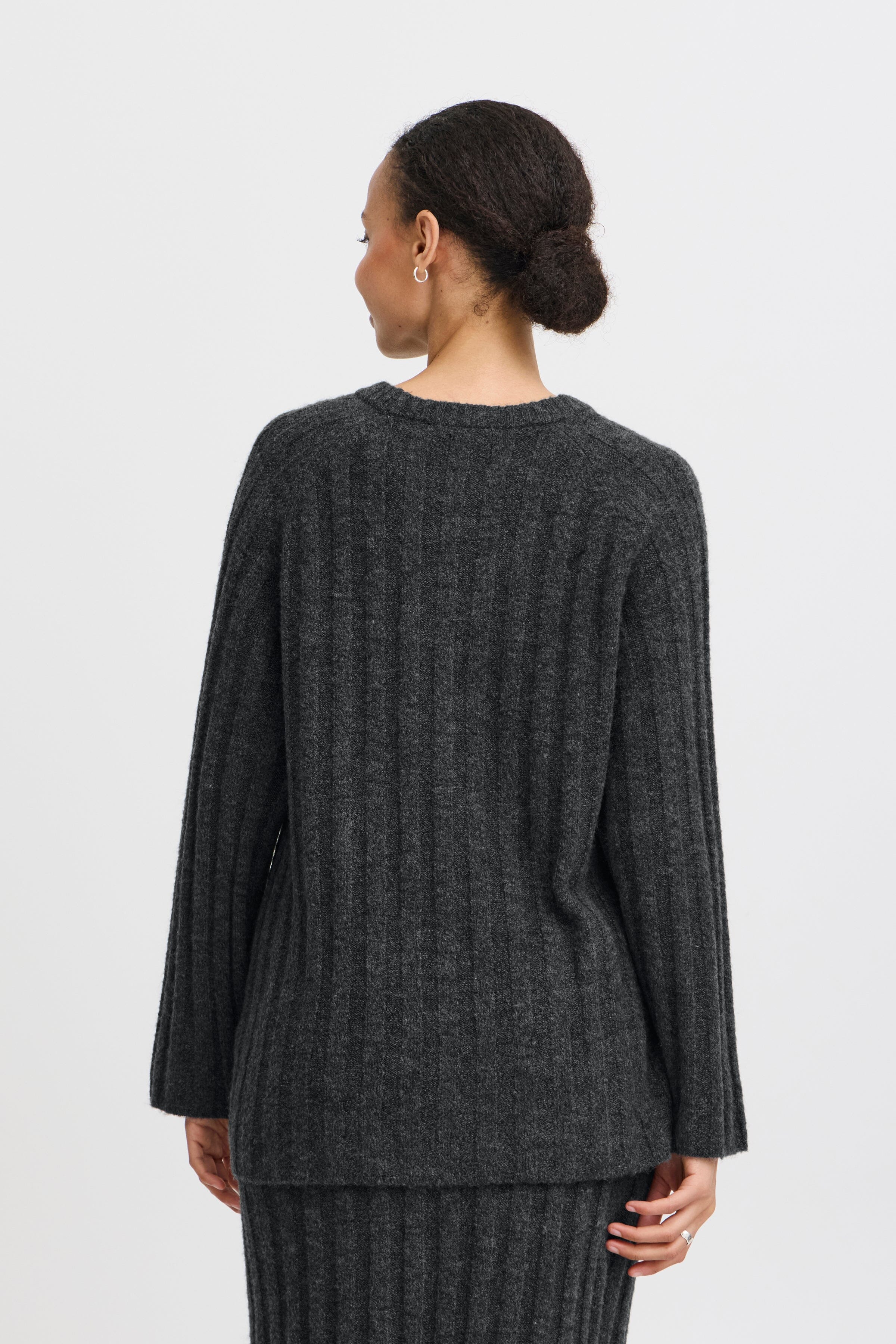 DARK GREY PULLOVER Sweater B YOUNG