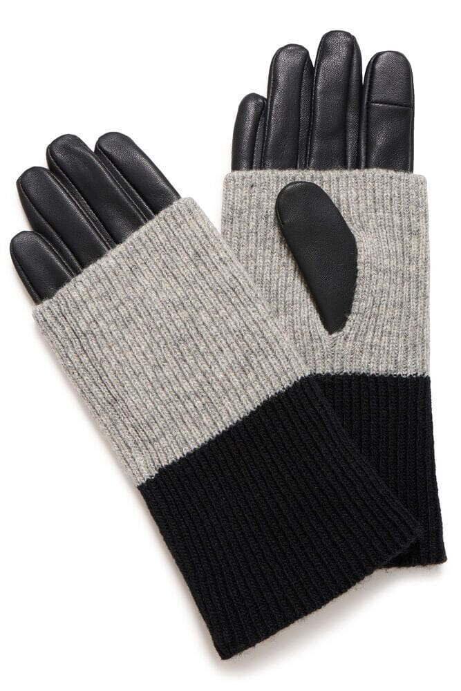Wool Gloves, Leather Inspired Gloves, ICHI