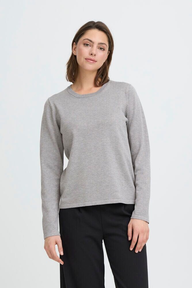 THE PERFECT PULLOVER, Grey Top, ICHI