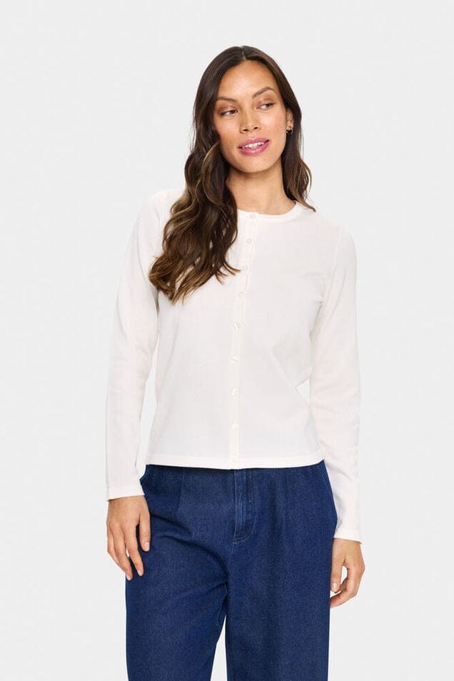 everyday wear cardigan white, white button front cardigan women, classic white cardigan women