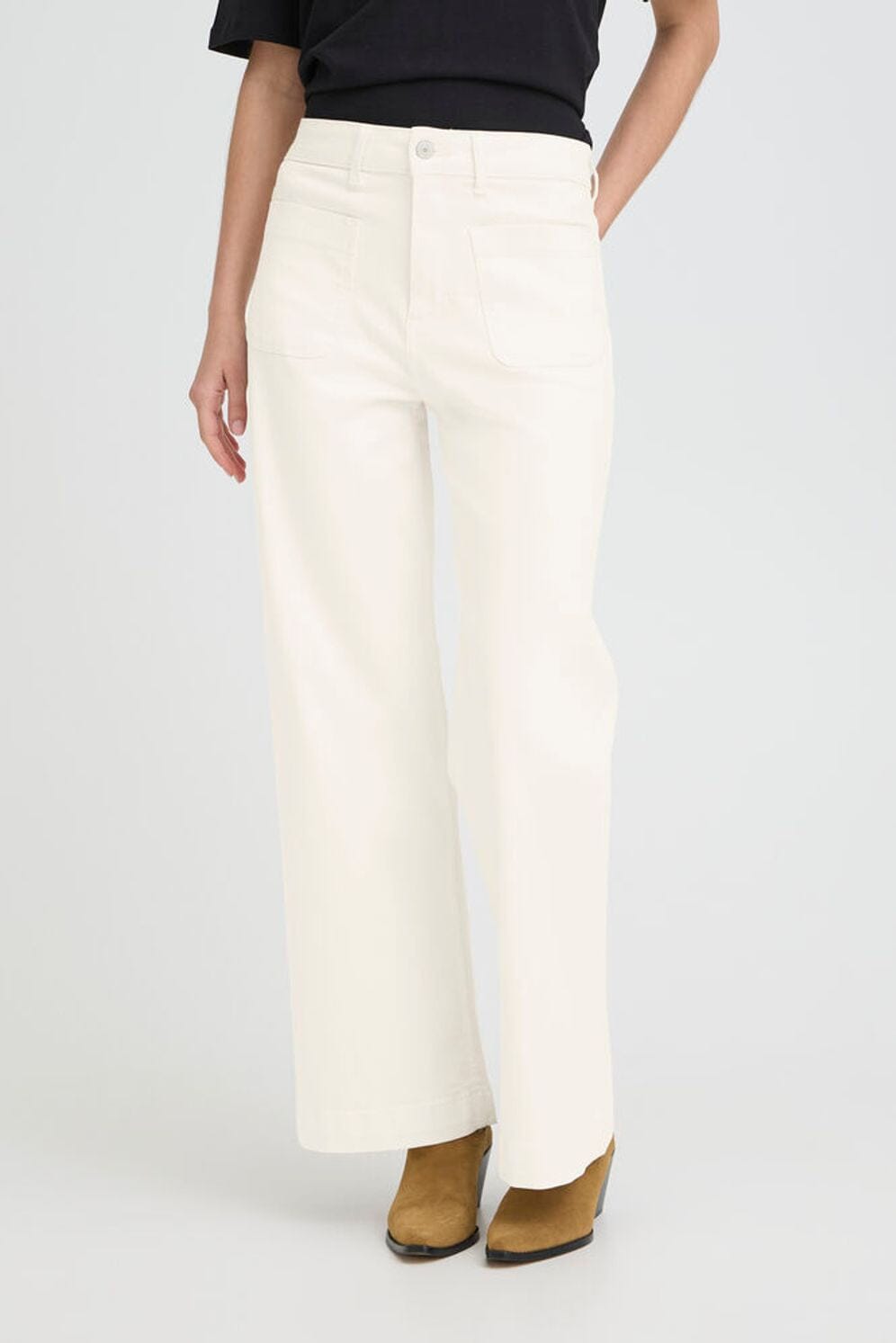 LYDIA WHITE POCKET JEANS Jeans B YOUNG
