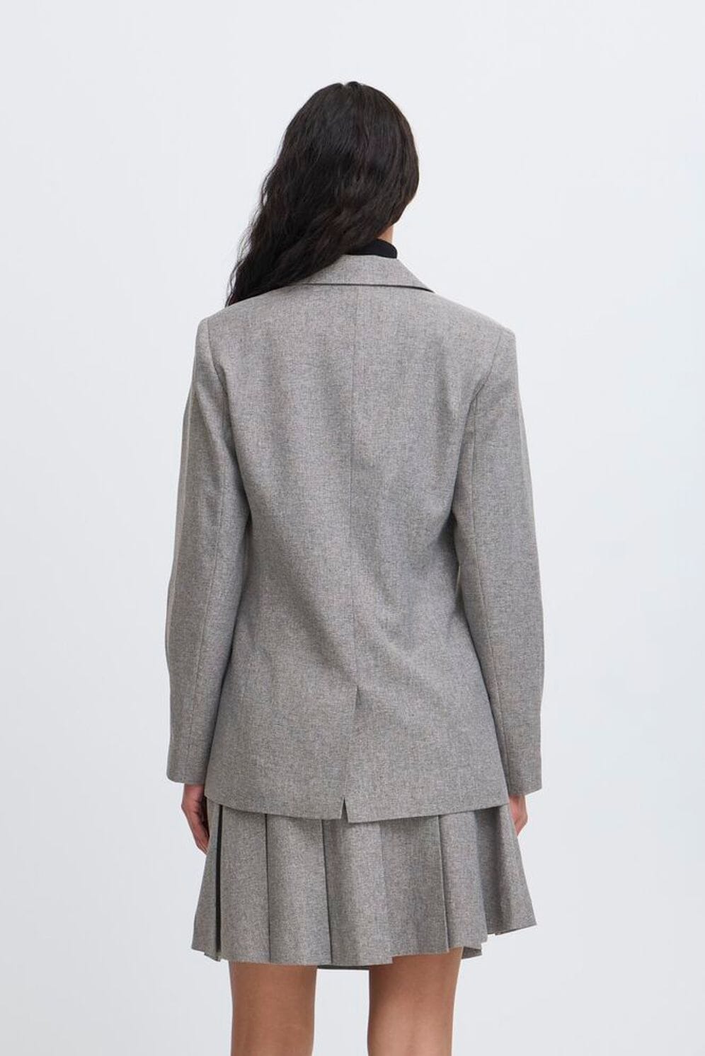 GREY FITTED BLAZER Blazer ICHI