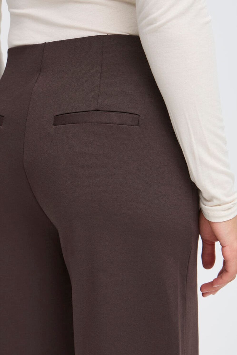 modern brown work pants, ICHI