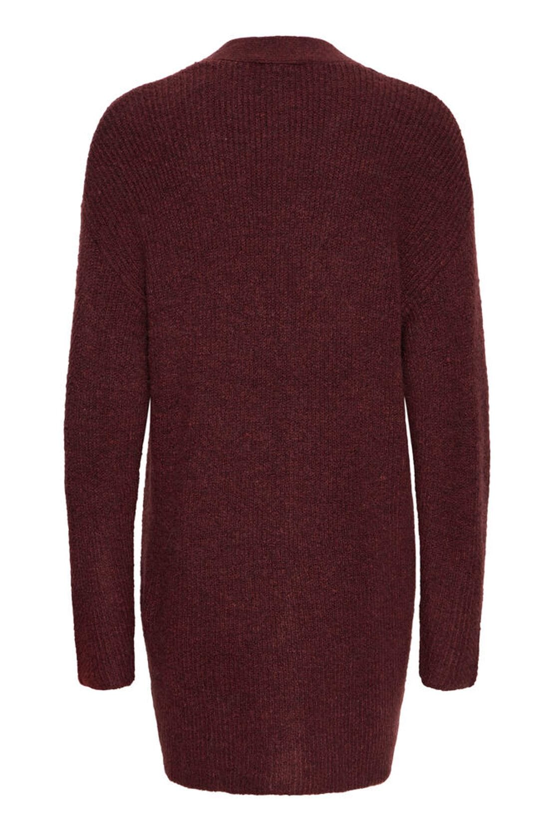 versatile layering cardigan, deep wine color, B YOUNG