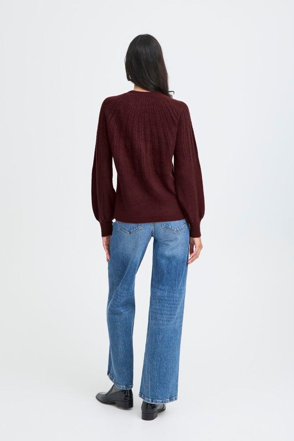 cable knit inspired sweater