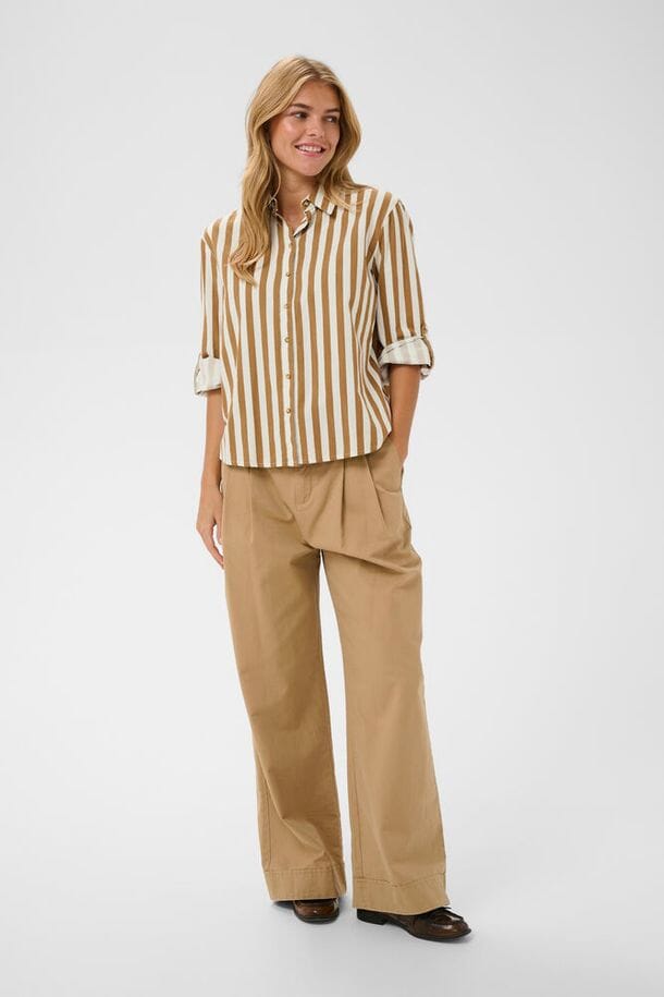 classic button down women, relaxed fit striped shirt women, lightweight button up blouse women, vertical stripe blouse women, casual work shirt women