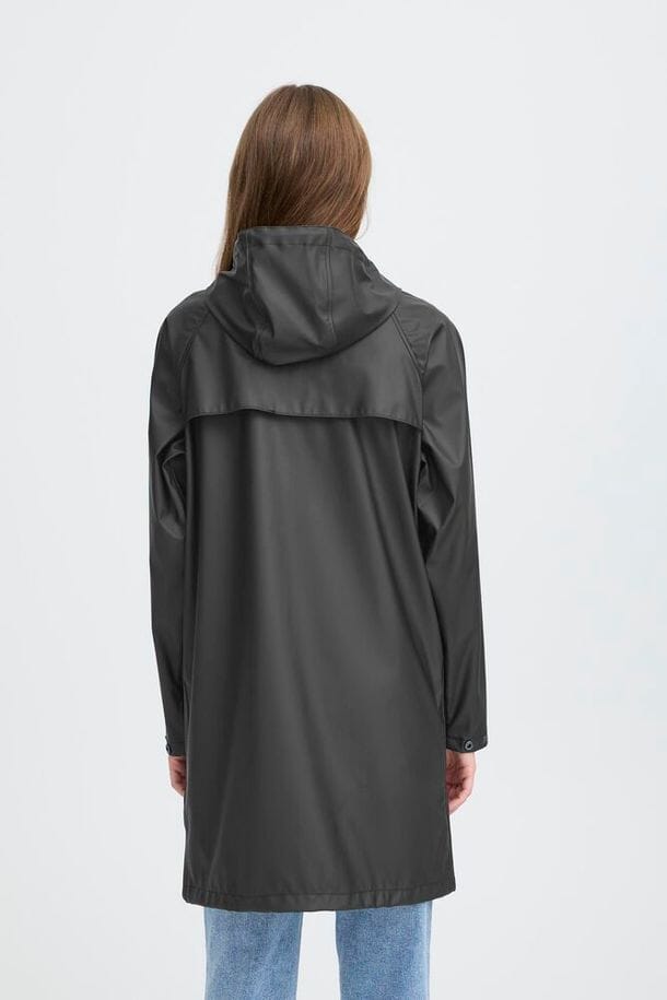 transitional weather jacket women, practical rain jacket women, travel rain jacket women black, classic black raincoat women