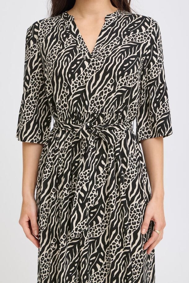 animal print vacation dress women, modern print midi dress women