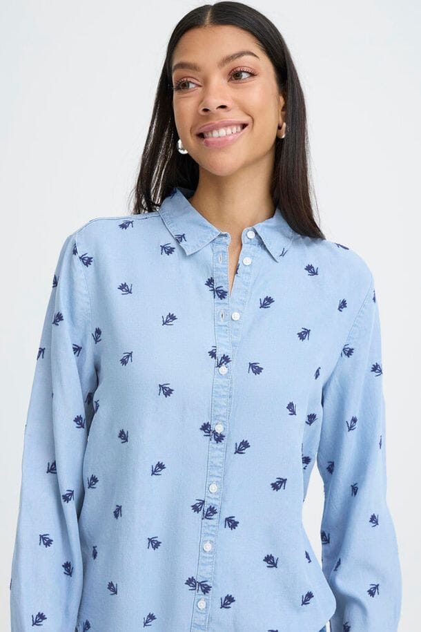 everyday boho blouse women, chic casual shirt women, subtle embroidery top women