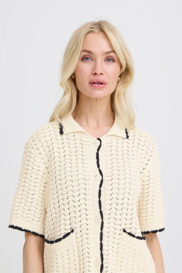 modern knit cardigan blouse women, chic collared knit top women