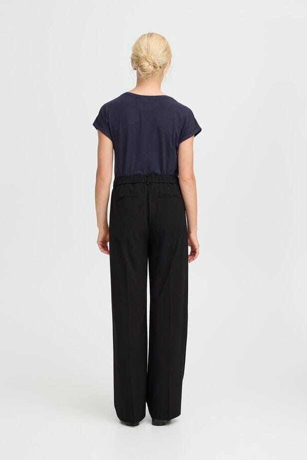 tailored black trousers