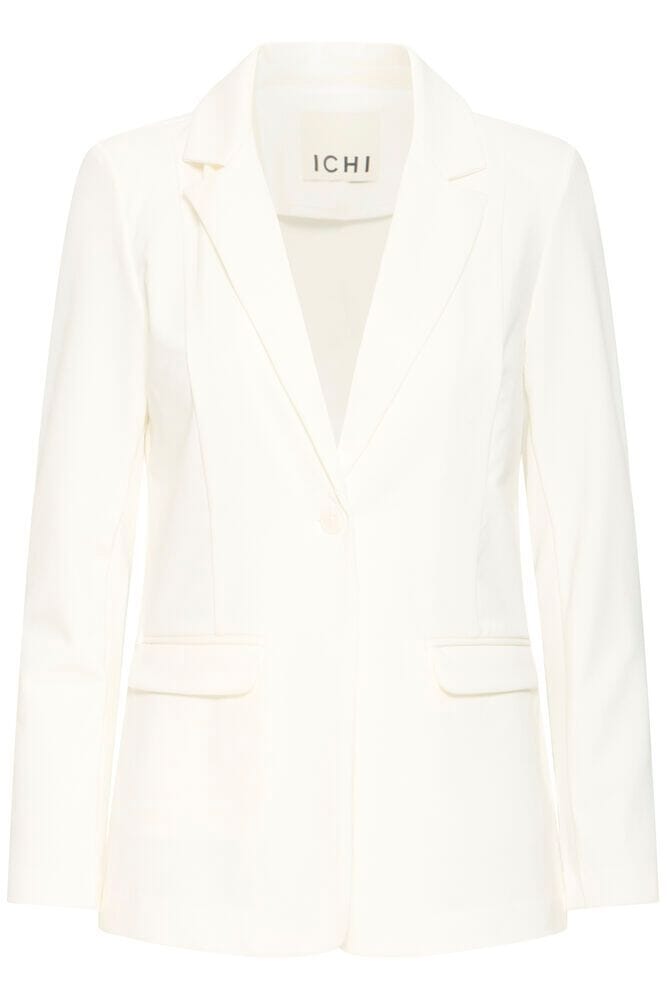 modern white blazer women, white structured blazer look