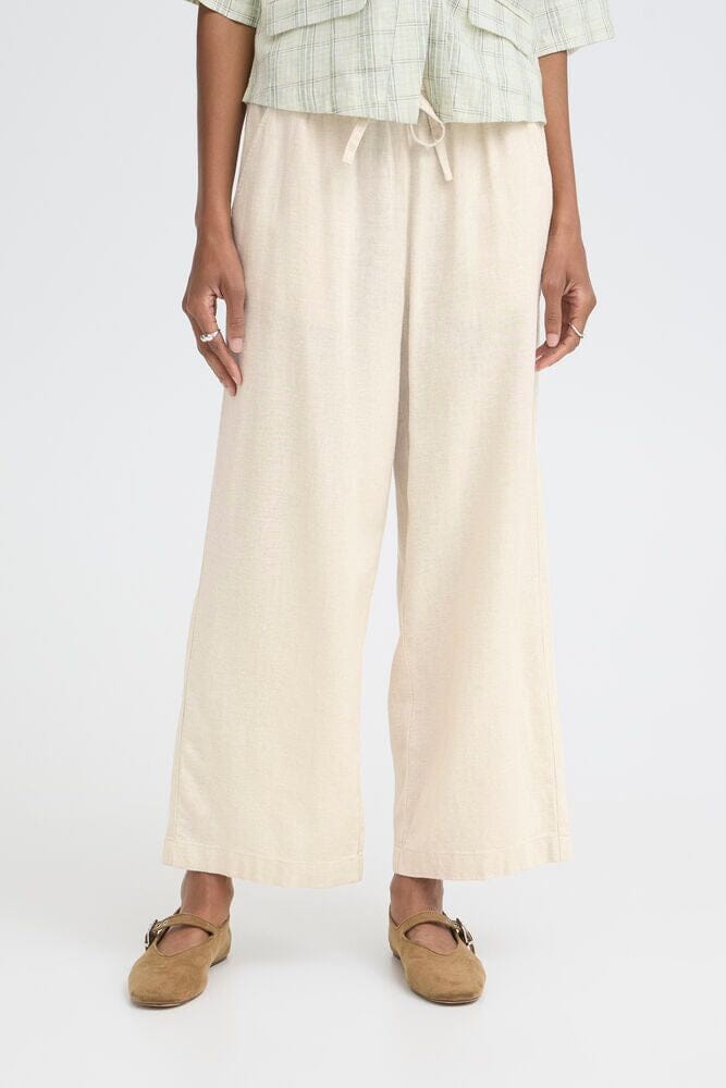 cream linen wide leg pants women, beige linen trousers women, lightweight linen pants women cream, wide leg summer pants women linen, neutral linen pants women, breathable linen trousers women cream