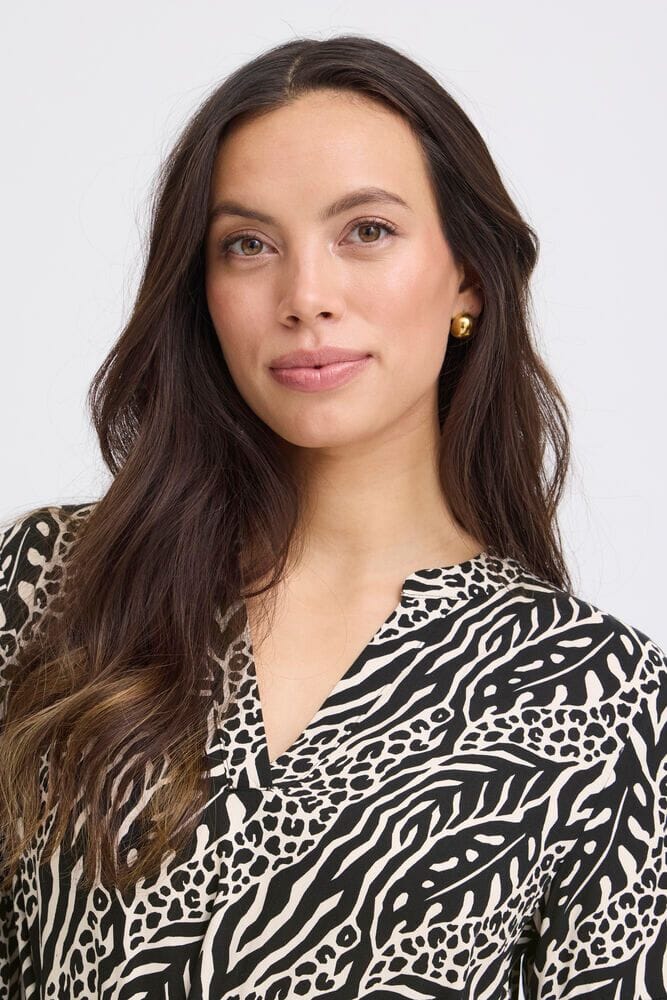 animal print day dress women