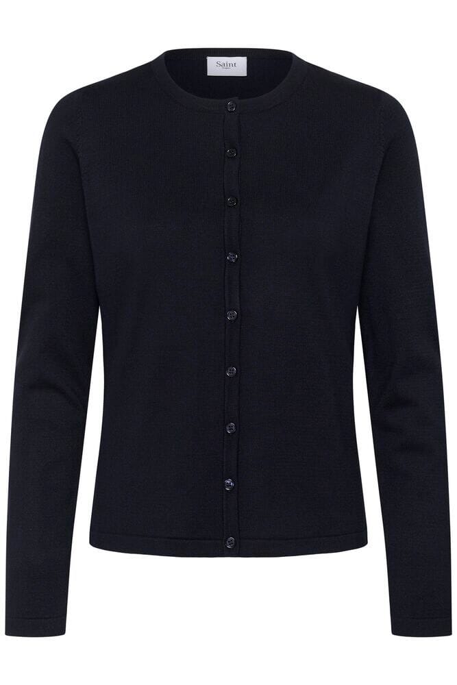 timeless navy cardigan