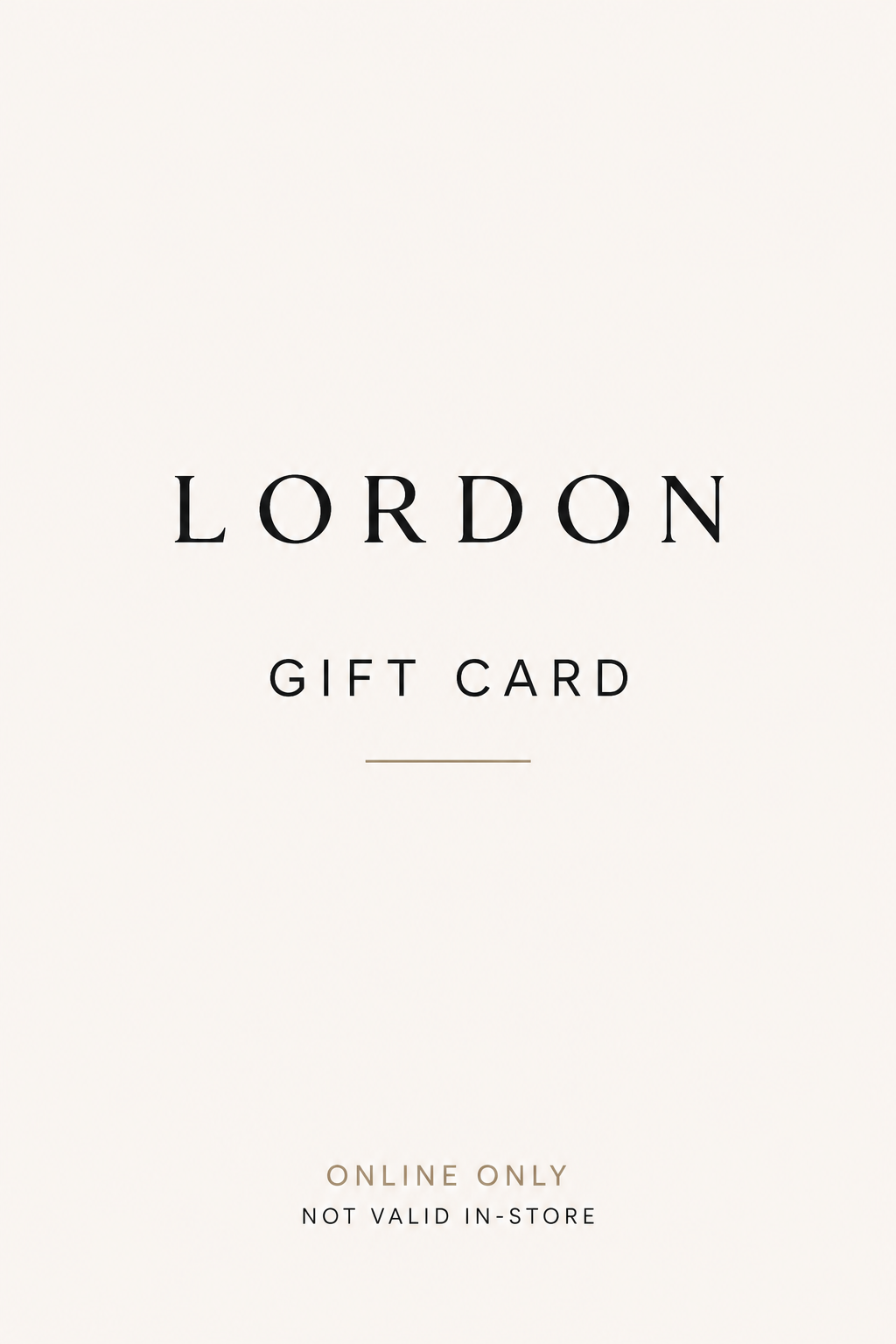E-Gift Card | Online Only