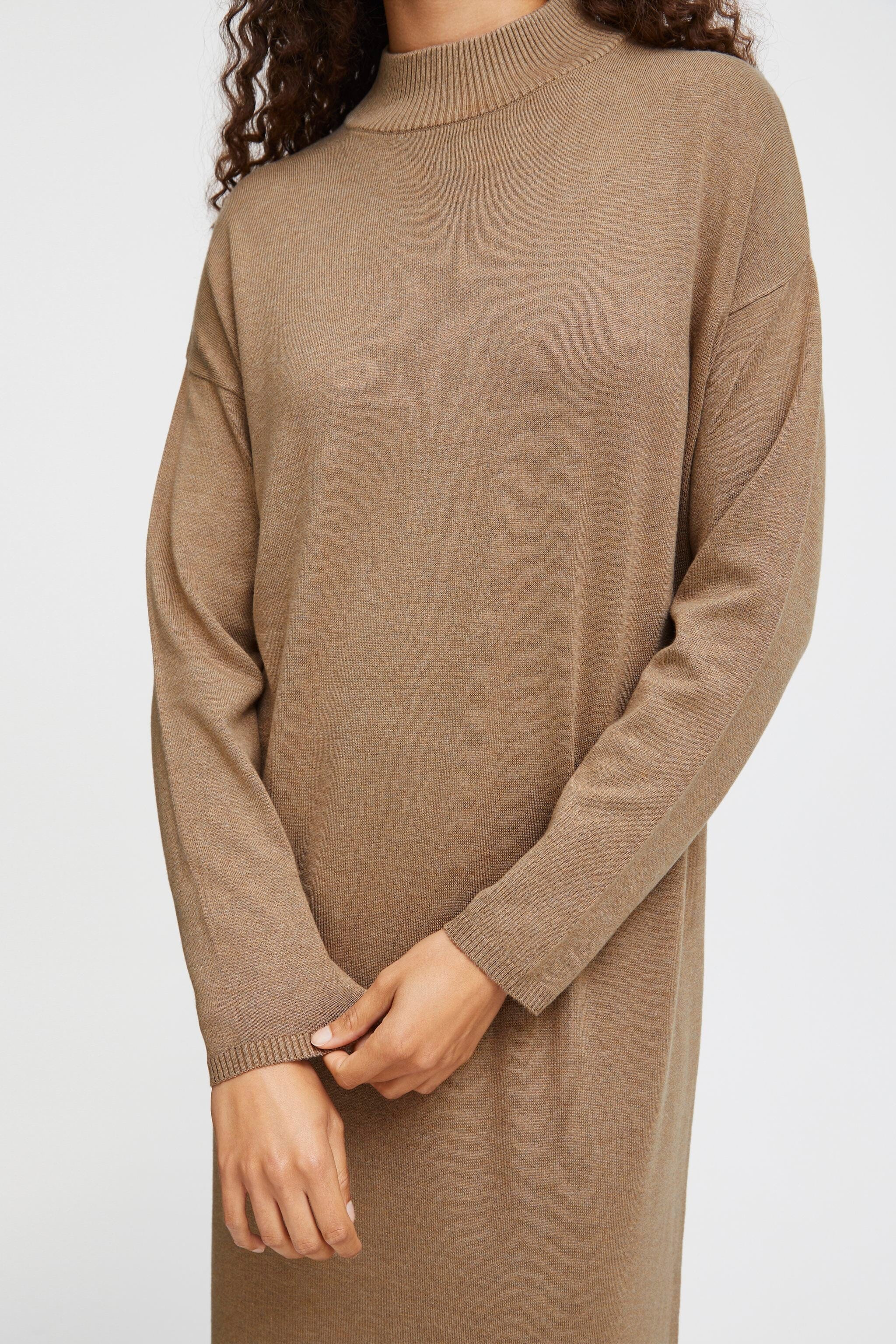 ELEVATED CAMEL SWEATER DRESS Dress B YOUNG