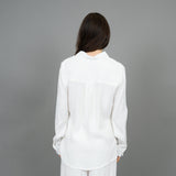 WHITE CREPE BLOUSE Top RD STYLE 
