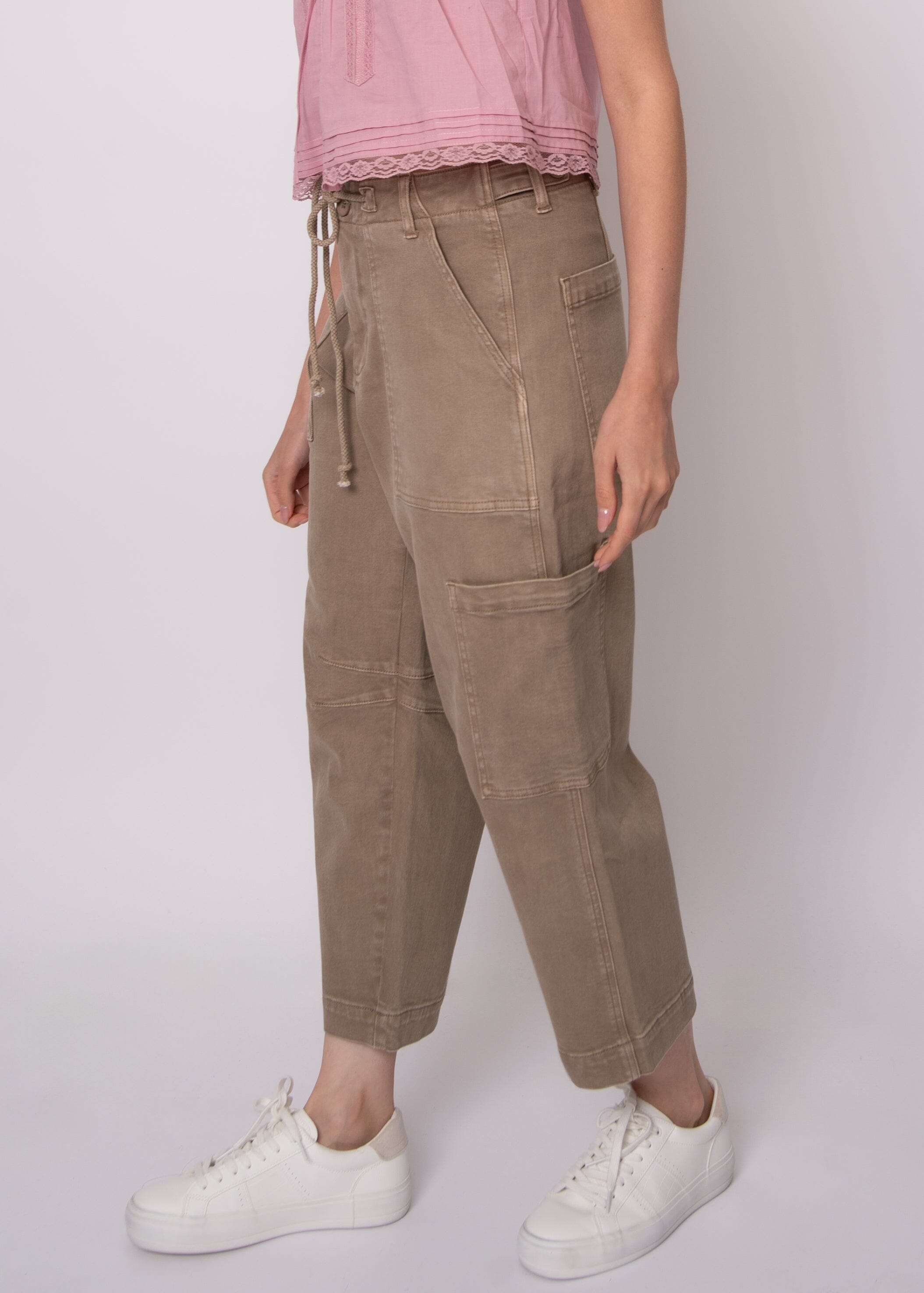 soft fabric cargo pants, loose fit utility pants, womens wide leg casual pants