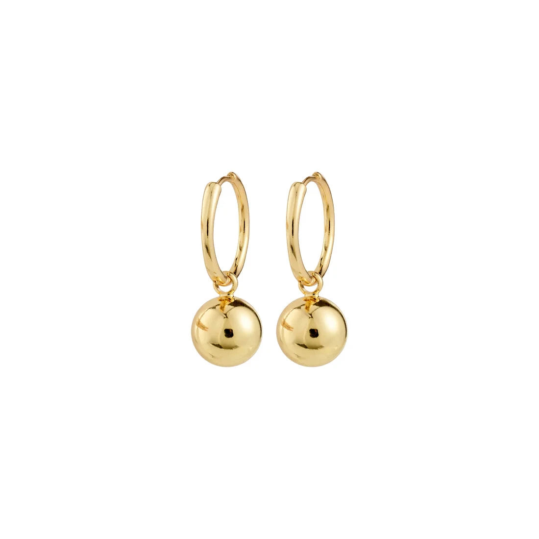 gold plated earrings, everyday gold earrings, minimalist gold hoops, beaded hoop earrings, modern gold earrings