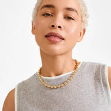 layering gold necklace, women gold jewelry, simple gold necklace